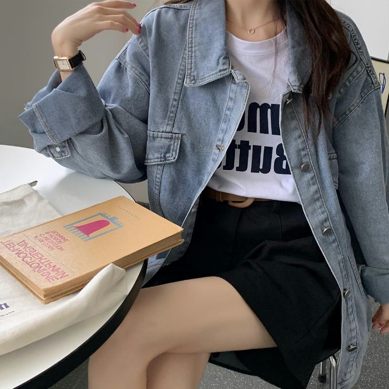 2023 Casual Denim Jackets Loose Fashion Topit