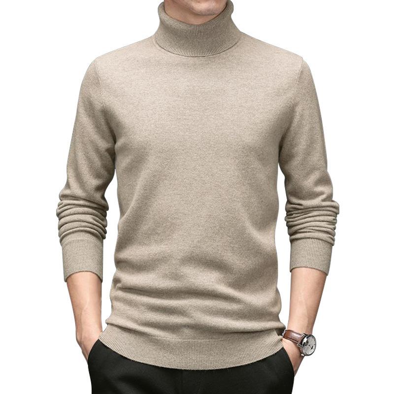 Miesten Turtleneck Neulepusero Thick Section Slim Fit