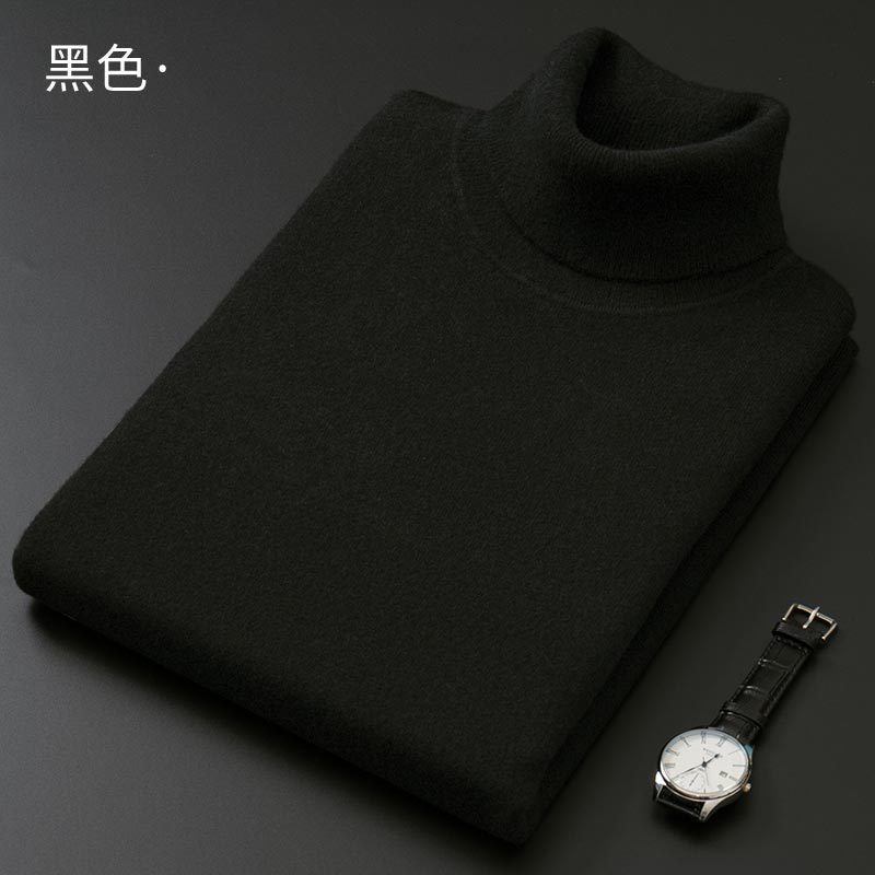 Miesten Turtleneck Neulepusero Thick Section Slim Fit