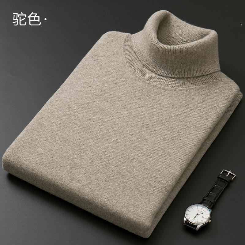 Miesten Turtleneck Neulepusero Thick Section Slim Fit