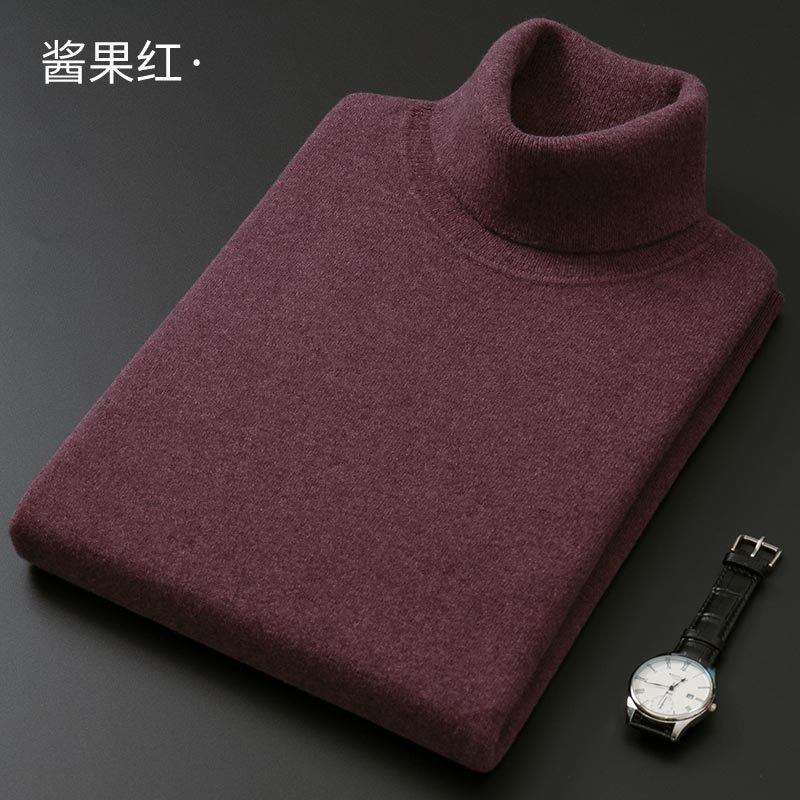 Miesten Turtleneck Neulepusero Thick Section Slim Fit