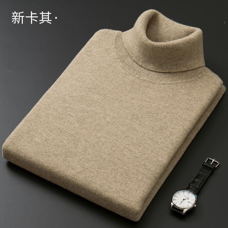 Miesten Turtleneck Neulepusero Thick Section Slim Fit