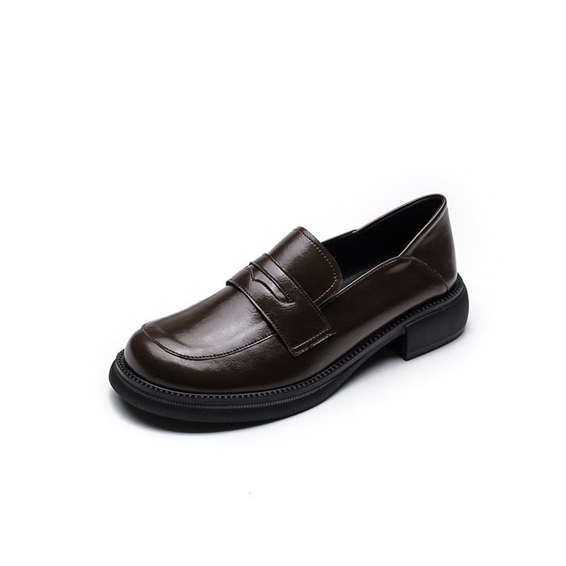 2023 Uudet Paksupohjaiset Mekkokengät Kevät Ja Syksy Slip-on Loafers Naisten Kengät