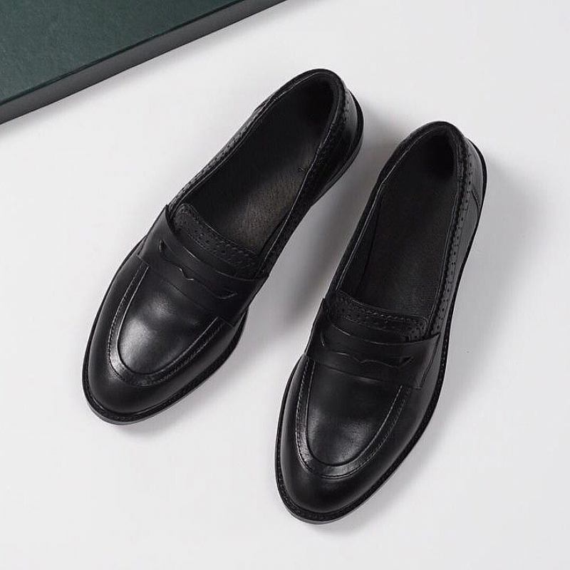 Brogue Kengät Veistetyt Litteät Oxford Retro Väri Kiillotetut Naisten Tasaiset Loafers