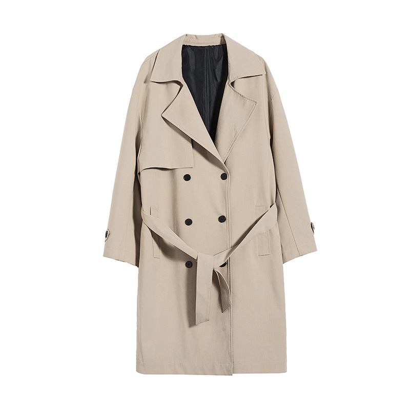 Miesten Takit Trend Mid Length Löysät Preppy Trench Coats