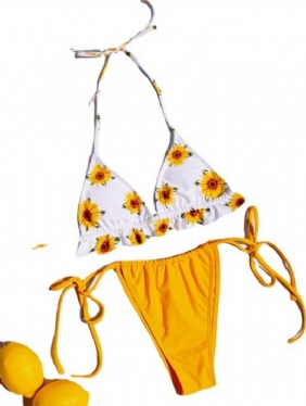 2023 Sexy Ladies Kaksiosainen Uimapuku Nauhakuvio Beach Bikinit