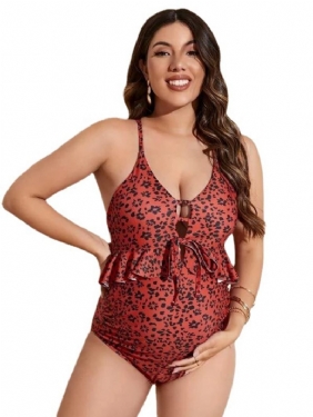 Bikinit New Maternity Sexy Print Yksivärinen Monivärinen Body-uimapuku