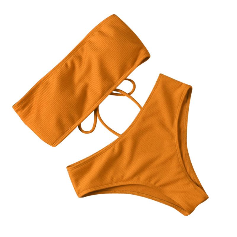 Sexy Bikini One Piece -uimapuku Yksivärinen Uimapuku Naisten Bikini-uimapuku