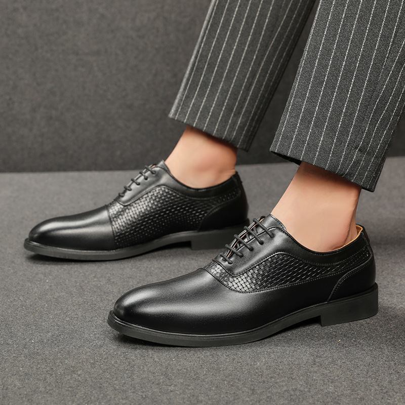 Suuri Koko 47 Business Casual Miesten Kengät Juhlat Mekkokengät Sulhasen Häät Väri Kiillotus Oxford