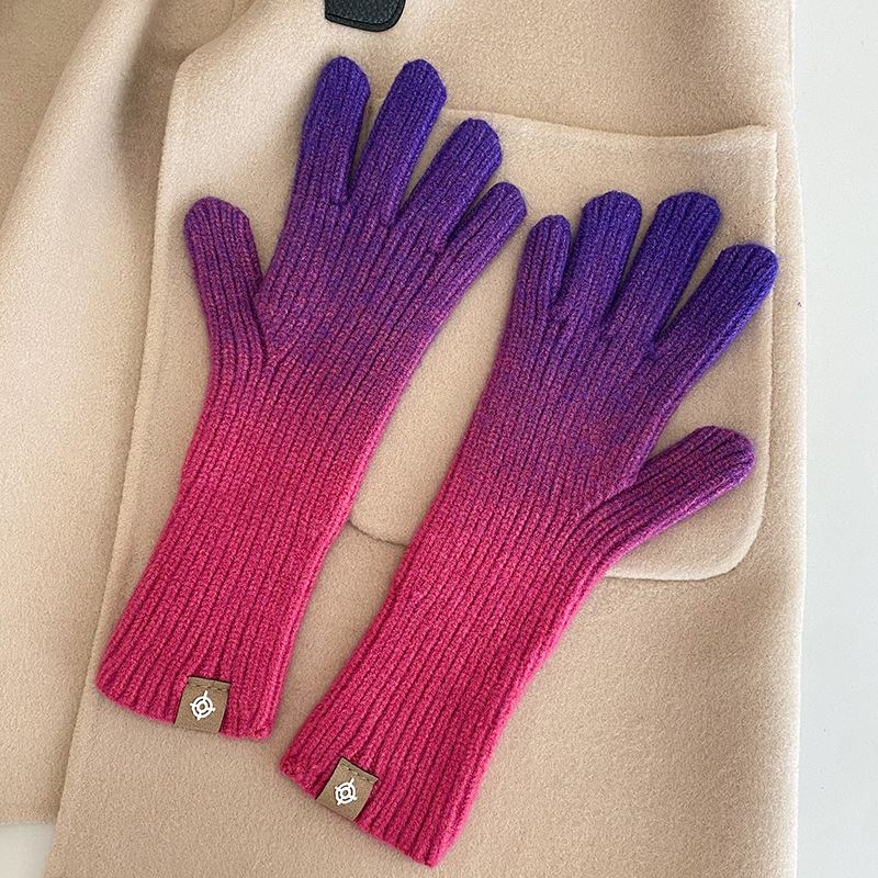 Gradient Gloves Uudet 2023 Sormeton Kosketusnäyttö Käsineet Talven Lämpimät Muotihanskat