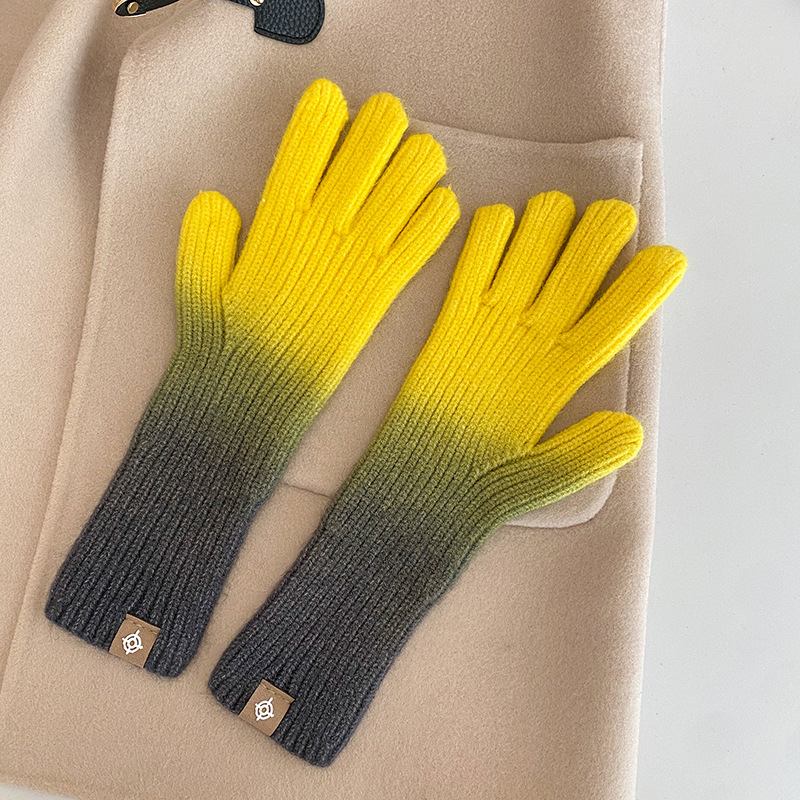 Gradient Gloves Uudet 2023 Sormeton Kosketusnäyttö Käsineet Talven Lämpimät Muotihanskat