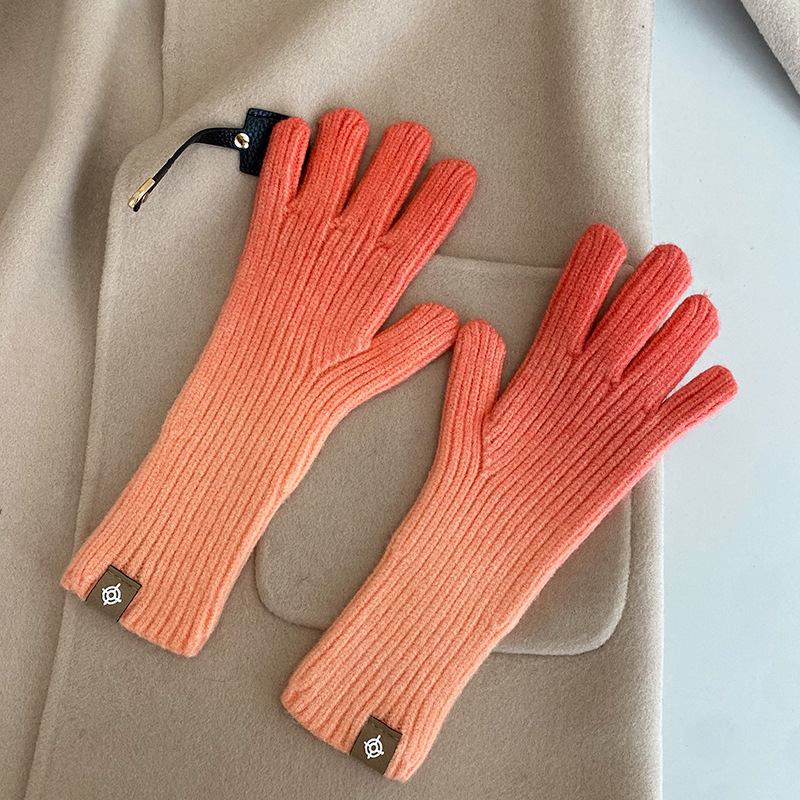 Gradient Gloves Uudet 2023 Sormeton Kosketusnäyttö Käsineet Talven Lämpimät Muotihanskat