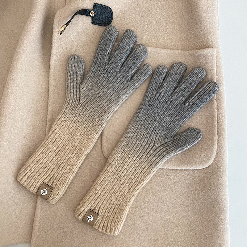 Gradient Gloves Uudet 2023 Sormeton Kosketusnäyttö Käsineet Talven Lämpimät Muotihanskat