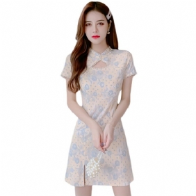 Cheongsam Mekko Naisten Sifonki Kukka