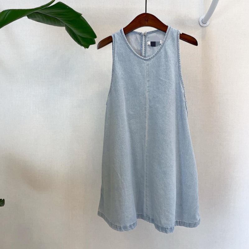 Pure Hihaton Denim Dress Tank Top Hame