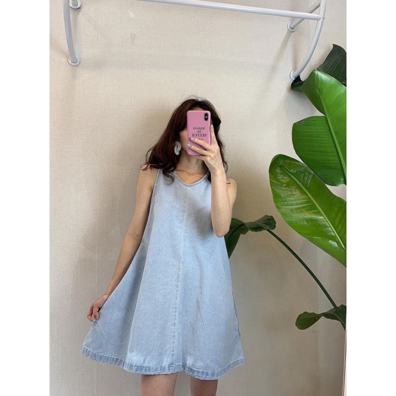 Pure Hihaton Denim Dress Tank Top Hame