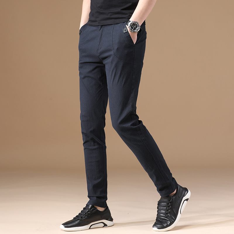 2023 Komeat Casual Miesten Rento Housut Slim-fit Miehet