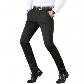 Miesten Housut Stretch Business Casual -housut Suorat