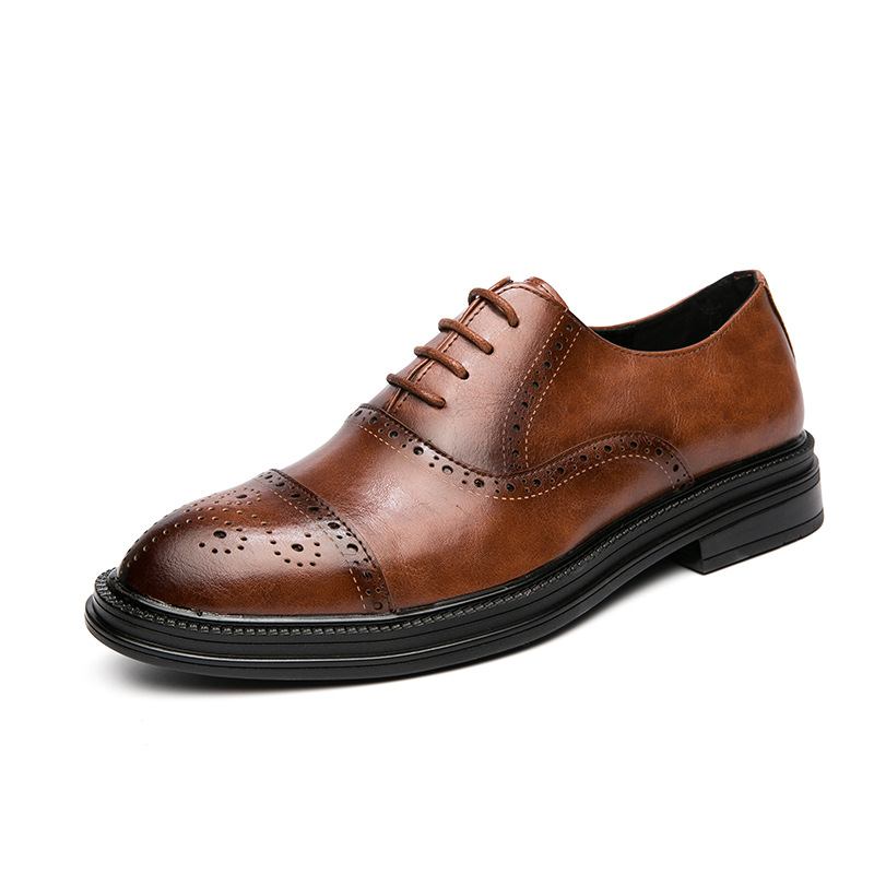 2023 Muodolliset Kengät Miesten Mustat Business Muodollinen Rento Puku Trend Marriage Brogue Shoes