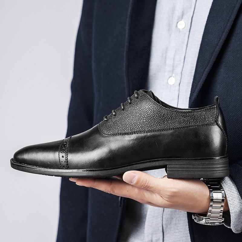 Brogue Kengät Miesten Kevät Retro Business Mekko Nahka Häät Sulhasen Miespuoliset