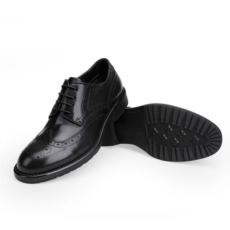 Kengät Miesten Nahka Oxford Mekko Business Casual Brogue Kaiverretut Hääkengät Derby