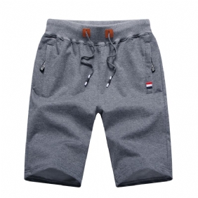 Miesten Urheilushortsit Rento Löysät Five Points Thin Knit Running