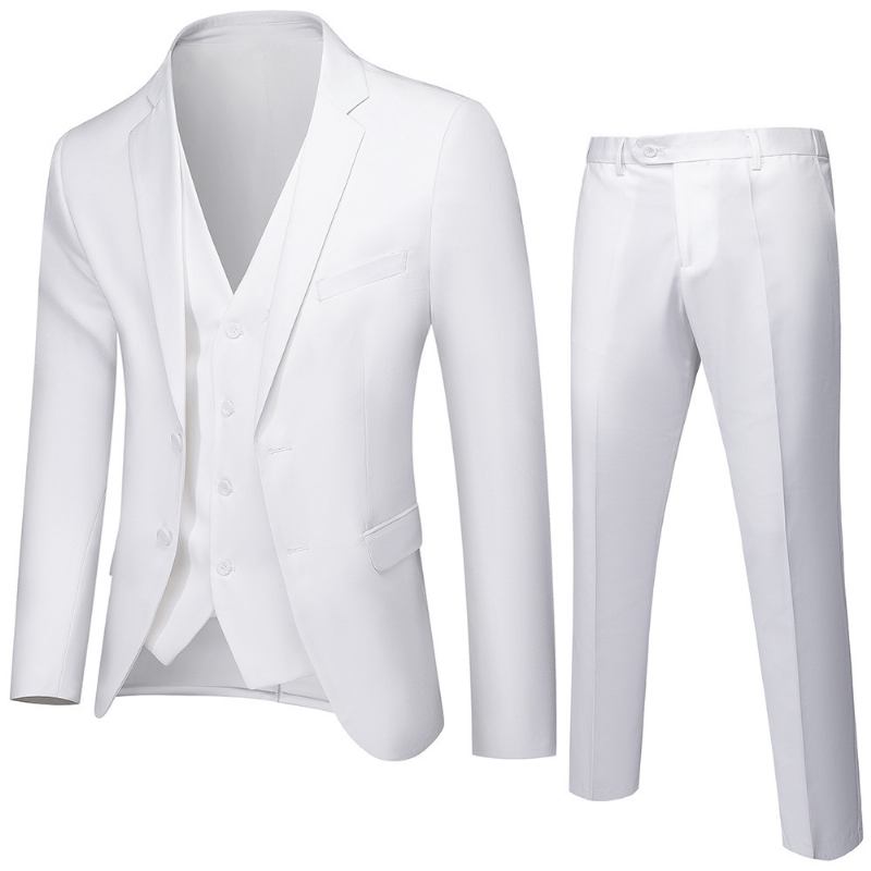 Kaksirivinen Puku Miesten Slim Fit Marriage Business Casual