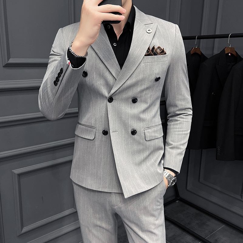 Miesten Slim Business Groomsmen Mekot Puvut Trend