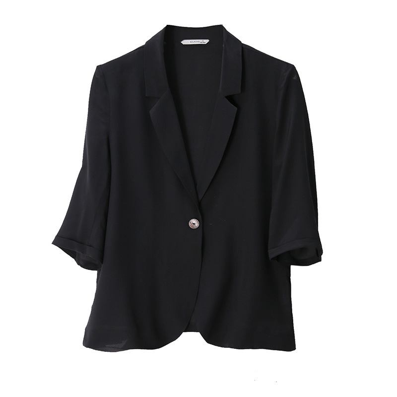 Black Blazers Cropped Naisten Takki Elegance