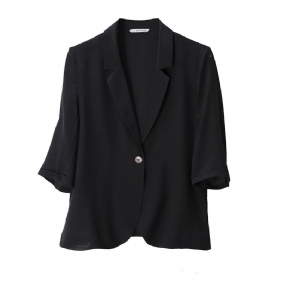 Black Blazers Cropped Naisten Takki Elegance