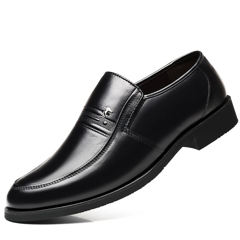 2019 Aitoa Nahkaa Miesten Business Slip-on Mekkokengät Isän Kengät