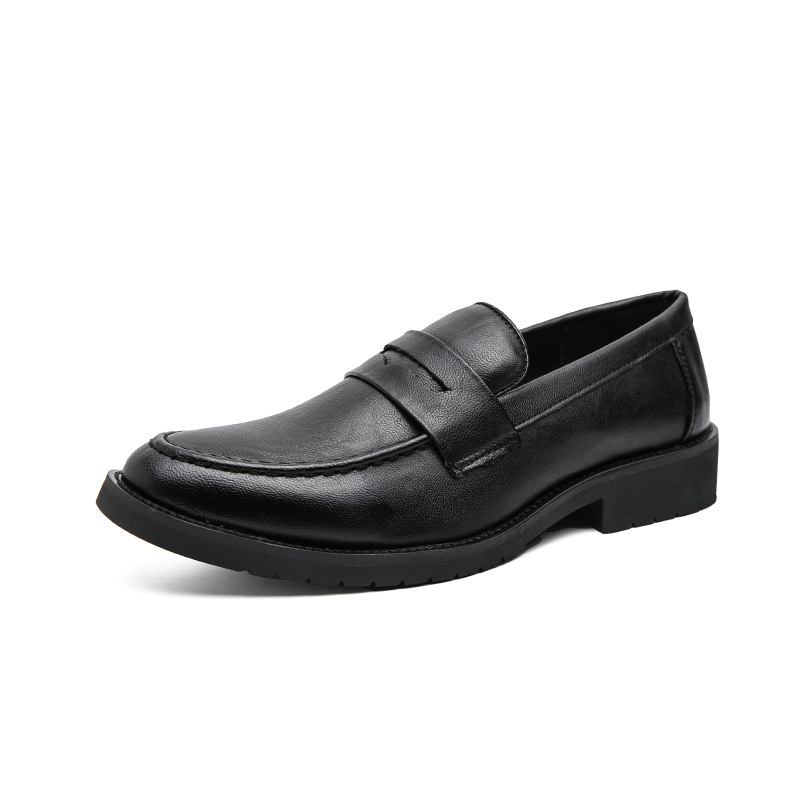 Mekkokengät Miesten 2023 Kevään Ja Syksyn Uudet Slip-on Retro-set-jalka Pyöreäkärkiset Loaferit Vapaa-ajan Kengät