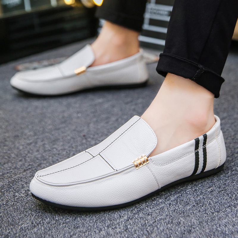 Miesten Kengät 2023 Uudet Herneet Slip-on Kevätloaferit Valkoiset Vapaa-ajan