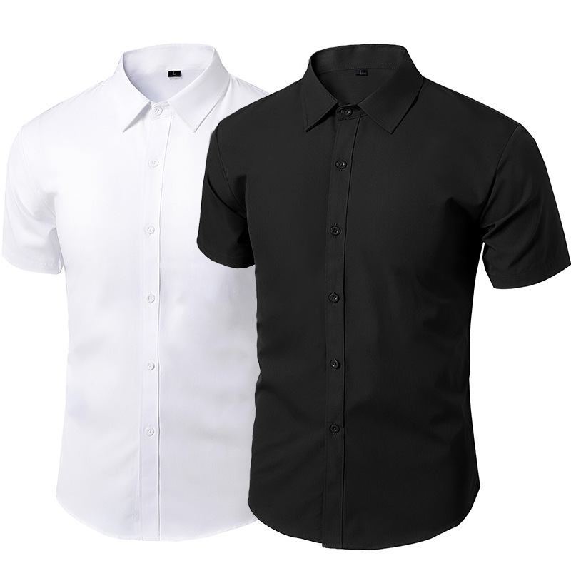 Valkoinen Paita Miesten Pitkähihainen Business Formal Slim White Casual