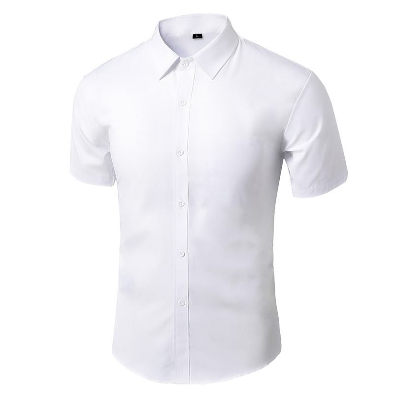 Valkoinen Paita Miesten Pitkähihainen Business Formal Slim White Casual