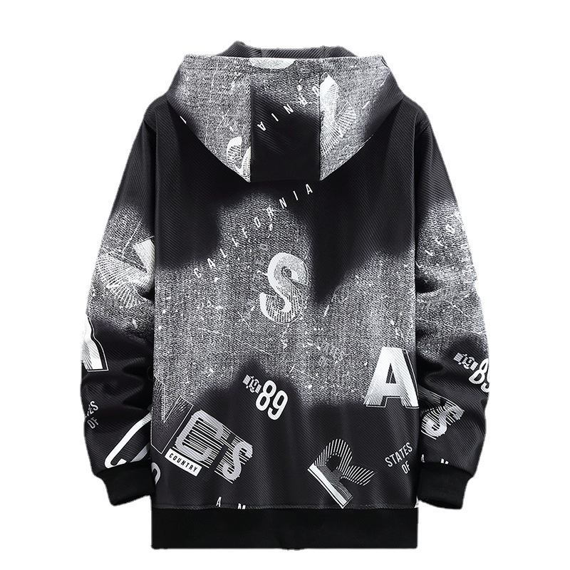 Miesten Takki Print Letter Trend Loose Hoodie Sports