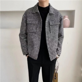 Miesten Villatakit 2023 Houndstooth Lapel Jackets Trend