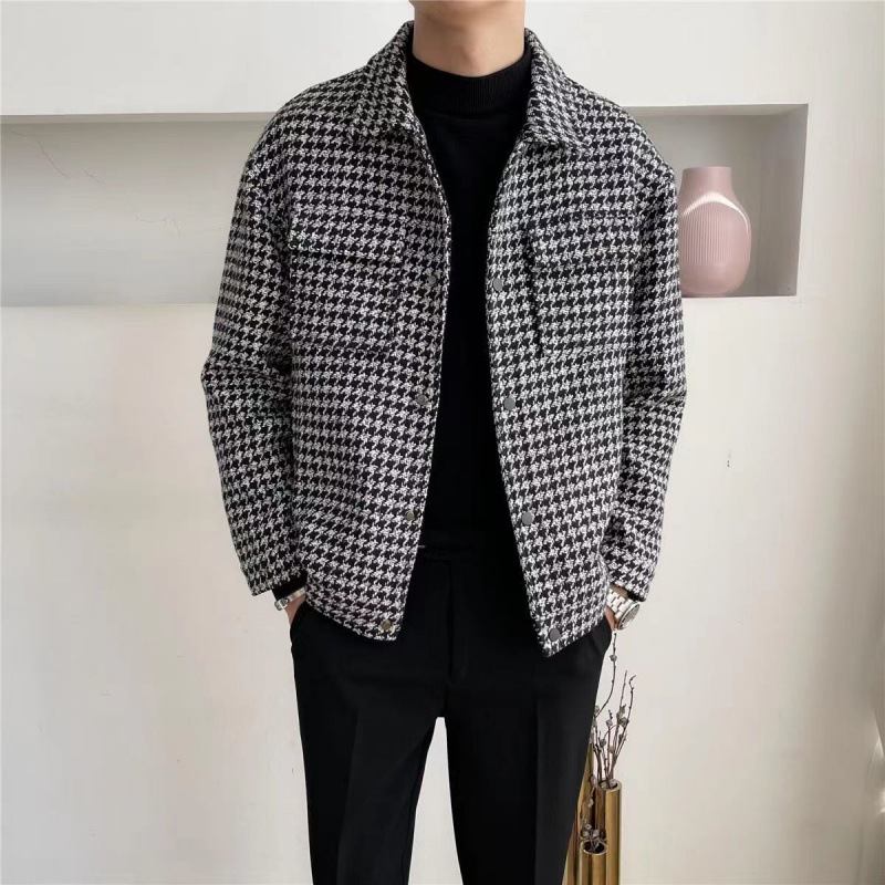 Miesten Villatakit 2023 Houndstooth Lapel Jackets Trend