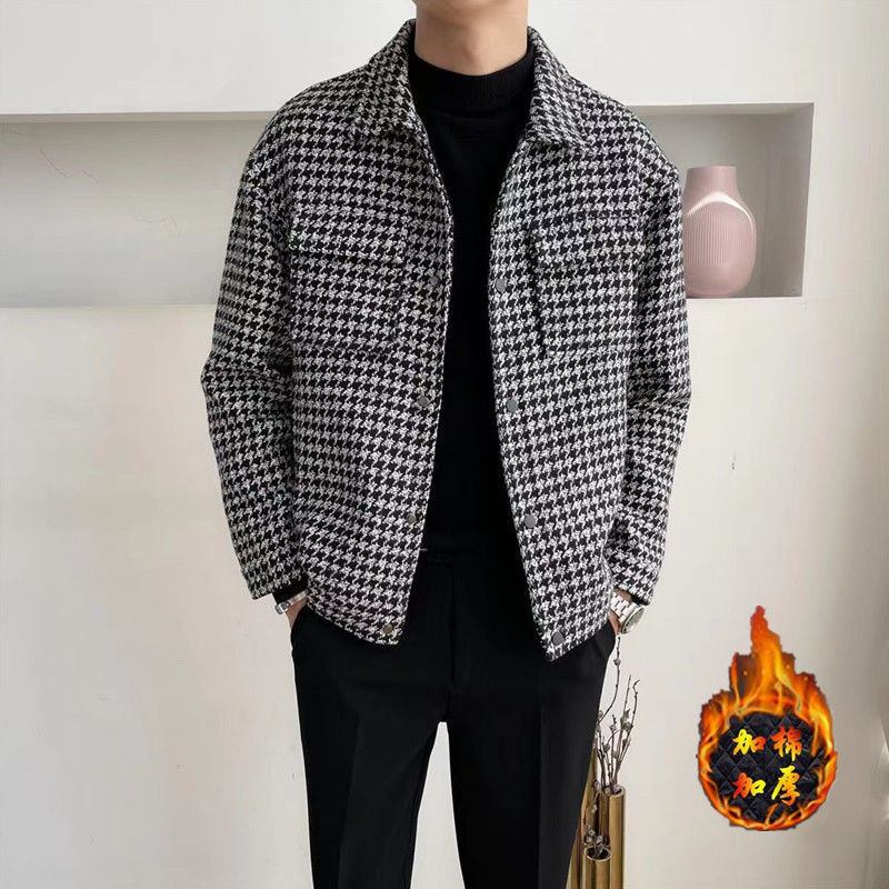 Miesten Villatakit 2023 Houndstooth Lapel Jackets Trend