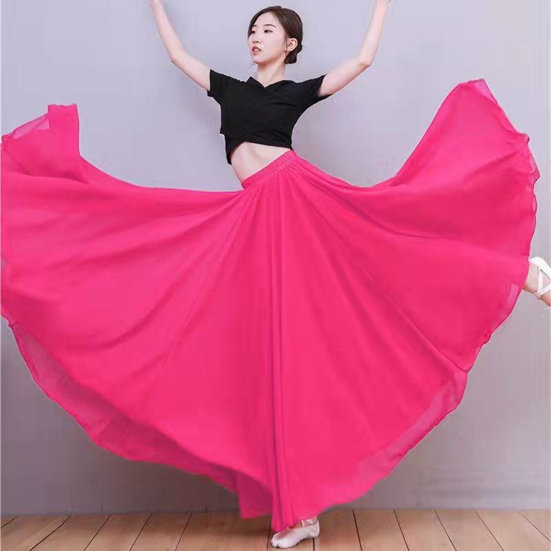 2023 Chiffon Double Layer -hame Swing-hame Rento Beach Long