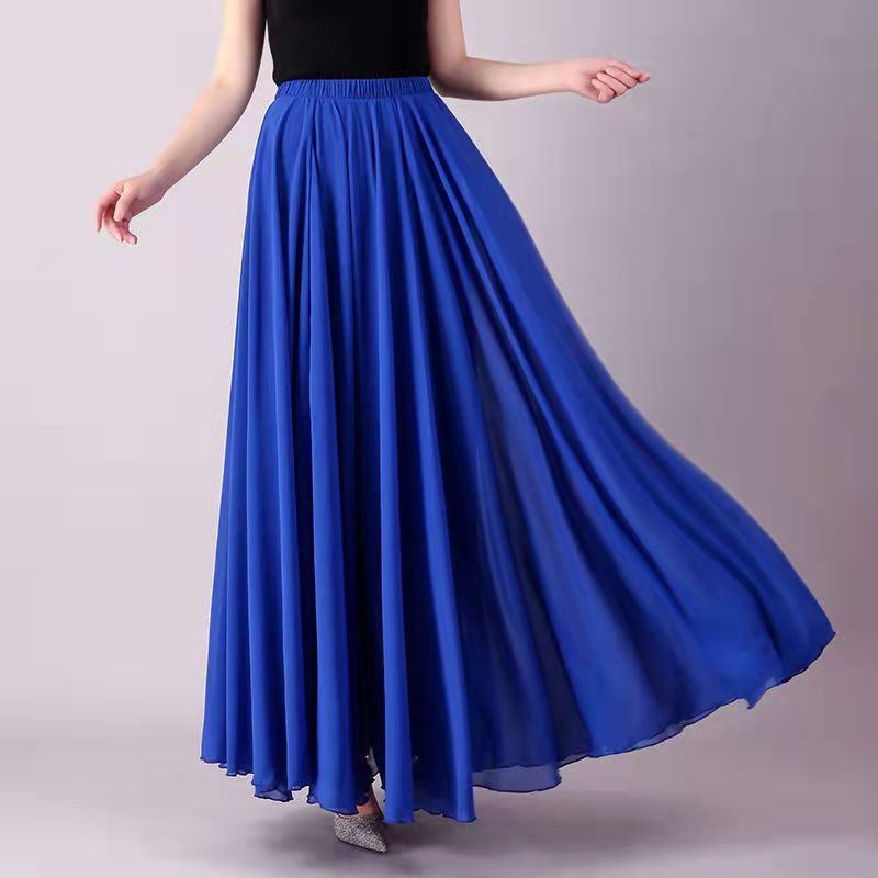 2023 Chiffon Double Layer -hame Swing-hame Rento Beach Long