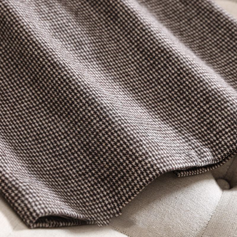 Houndstooth Hame Naisten Korkea Vyötärö Tyylikäs Temperamentti Halkio Ruudullinen Wrap Lantio